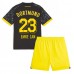 Borussia Dortmund Emre Can #23 Bortedraktsett Barn 2023-24 Korte ermer (+ Korte bukser)